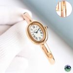 Cartier Baignoire Rose Gold Band Wrist Circumfefernce 15/16/17mm Quartz Watch